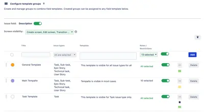 Field Templates for Jira — Atlassian plugin