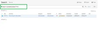 Find Comment — Atlassian plugin