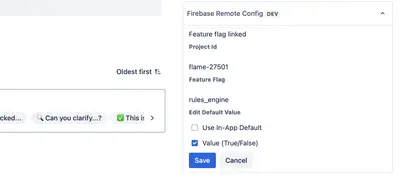 Firebase feature flags & remote config — Atlassian plugin