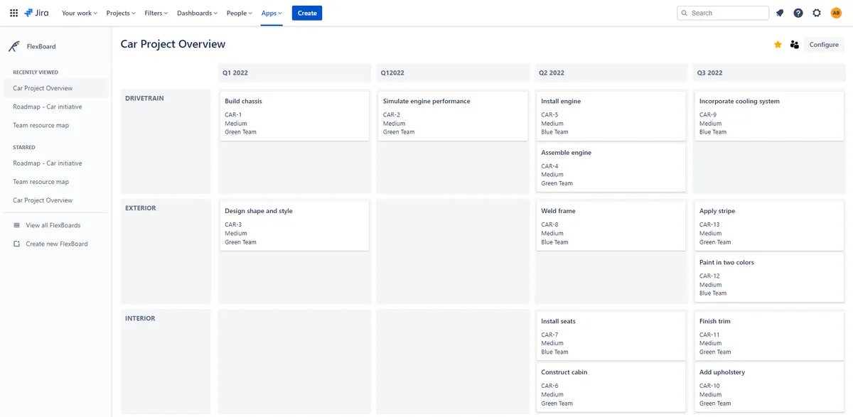 FlexBoard for Jira — screenshot from the Atlassian Marketplace listing