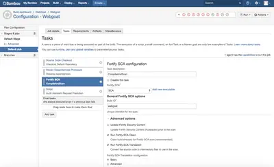 Fortify App for Bamboo — Atlassian plugin