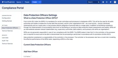 GDPR Compliance Assistant for Confluence — Atlassian plugin