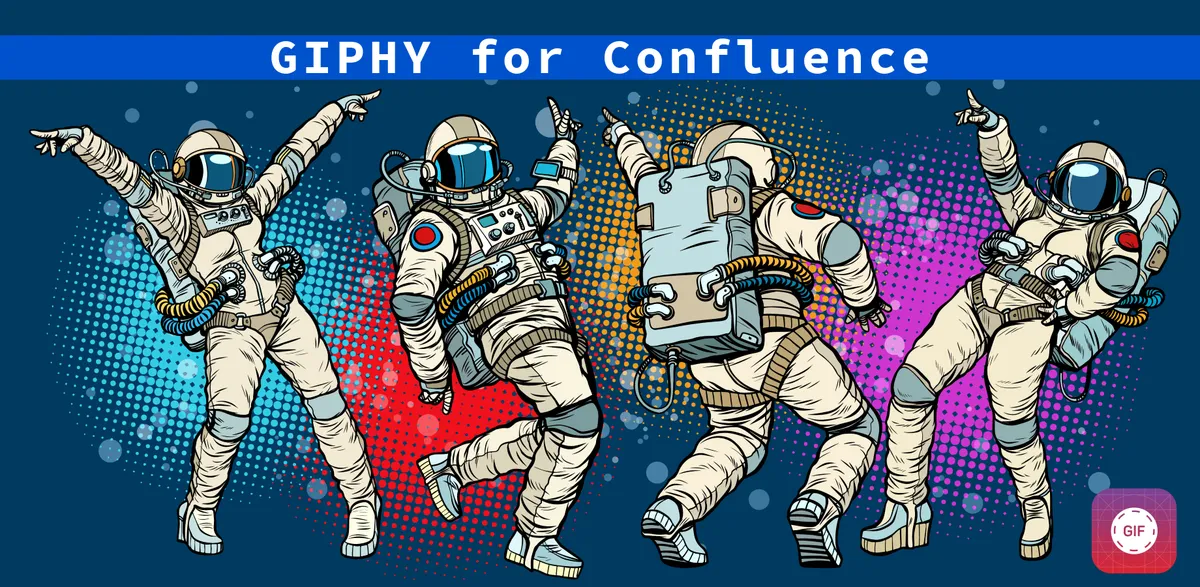 Giphy (GIF) for Confluence — screenshot from the Atlassian Marketplace listing