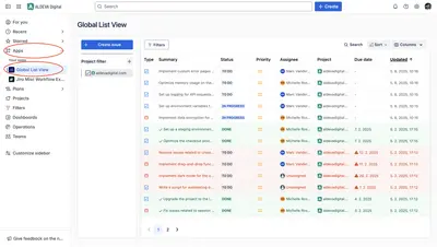 Global List View for Jira — Atlassian plugin