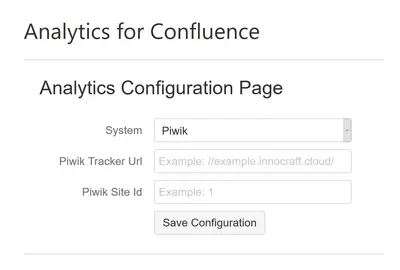 Google Analytics, Matomo & others — Atlassian plugin