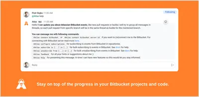 Google Chat bot for Bitbucket — Atlassian plugin
