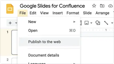 Google Slides for Confluence — Atlassian plugin