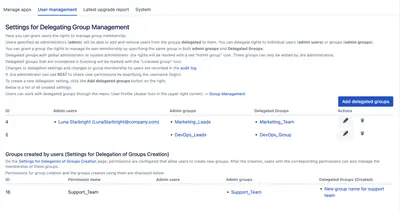 Group Delegate & Creation Management for Jira — Atlassian plugin