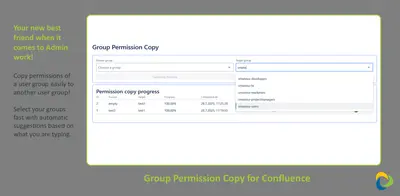 Group Permission Copy for Confluence — Atlassian plugin