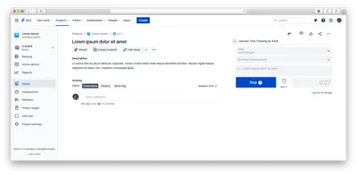 Harvest Time Tracking by 42nd — Atlassian plugin