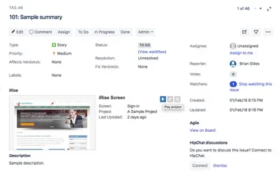 iRise Plug-in for Jira — Atlassian plugin