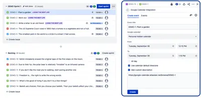 Issue Events: Google Calendar integration for Jira — Atlassian plugin