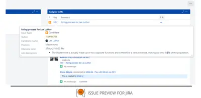 Issue Preview for Jira — Atlassian plugin