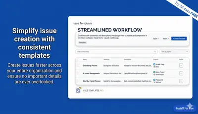 Issue Templates — Atlassian plugin