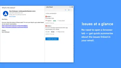 Jira Cloud for Outlook (Official) — Atlassian plugin