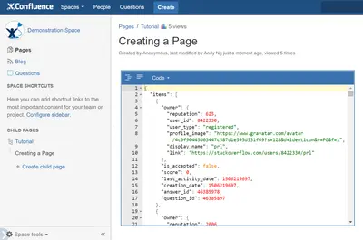 JSON Viewer & Editor — Atlassian plugin