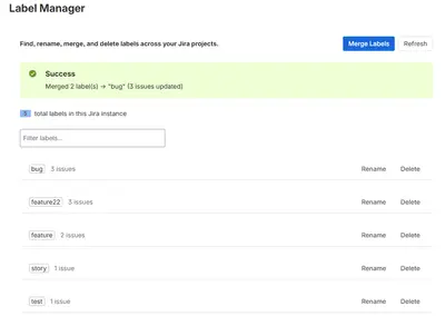 Label Manager — Atlassian plugin