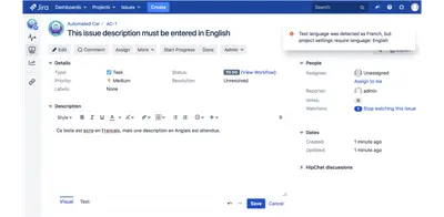 Language Enforcer — Atlassian plugin