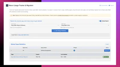 LaTeX Macro Migrator — Atlassian plugin