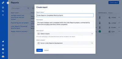 Limbr Reports for Jira Cloud — Atlassian plugin