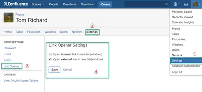 Link Opener for Confluence — Atlassian plugin