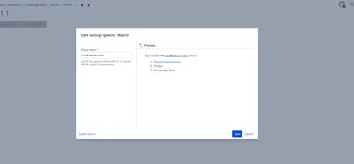 List Spaces with Permissions Group — Atlassian plugin