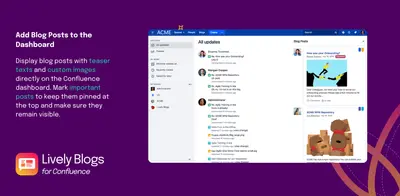 Lively Blogs - Dynamic News and Feeds for Confluence — Atlassian plugin