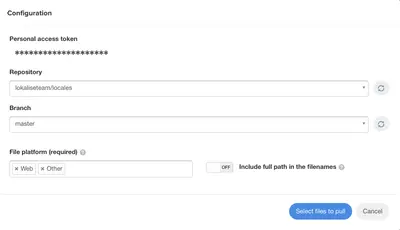 Lokalise Sync for Bitbucket — Atlassian plugin