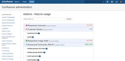 Macro usage — Atlassian plugin
