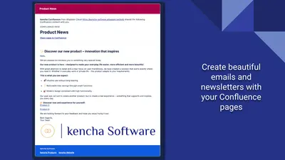 Mail Page Scheduler & E-Mail Newsletter for Confluence — Atlassian plugin