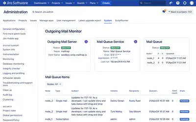 Mail Queue Monitor for Jira — Atlassian plugin