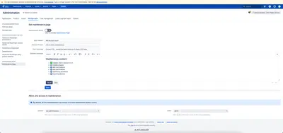 Maintenance Mode — Atlassian plugin