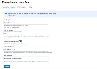 Manage Inactive Users for Jira Cloud — Atlassian plugin