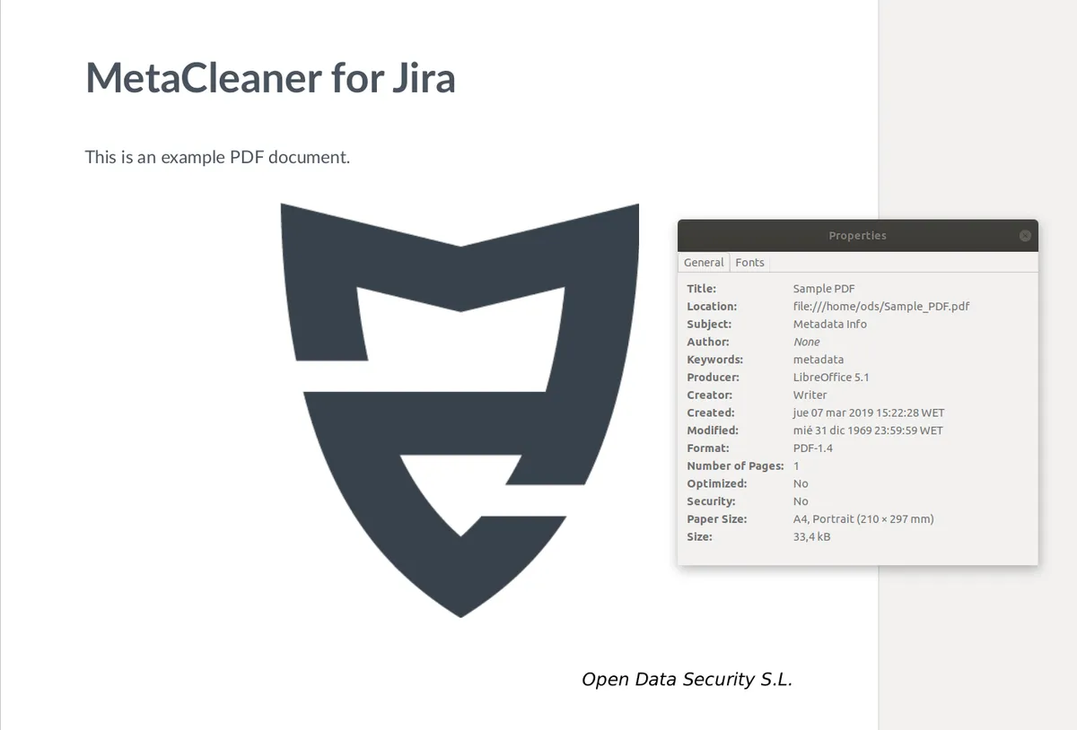 MetaCleaner for Jira — screenshot from the Atlassian Marketplace listing