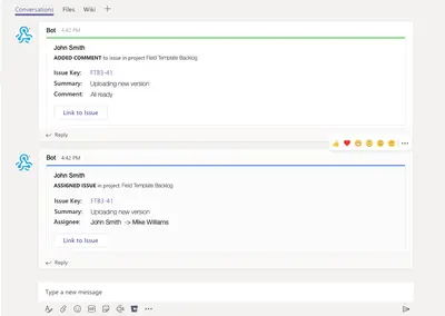 Microsoft Teams Connector for Jira — Atlassian plugin