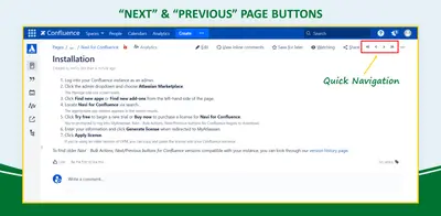 Navi - Bulk Actions, Next/Previous buttons for Confluence — Atlassian plugin