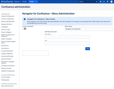 Navigator for Confluence — Atlassian plugin