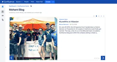 News Teaser for Confluence — Atlassian plugin