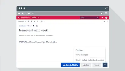 Notify Helper for Confluence — Atlassian plugin