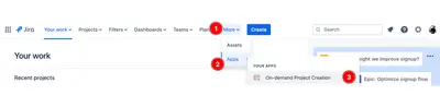 On-demand Project Creation for Jira — Atlassian plugin