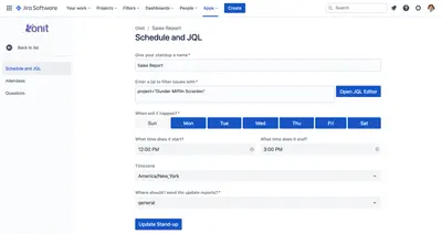 Onit - Standups for Jira and Slack — Atlassian plugin