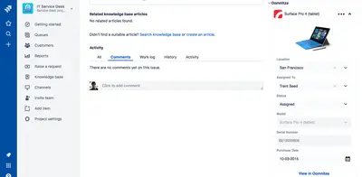 Oomnitza for Jira Server — Atlassian plugin