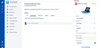 Oomnitza for Jira Service Management — Atlassian plugin