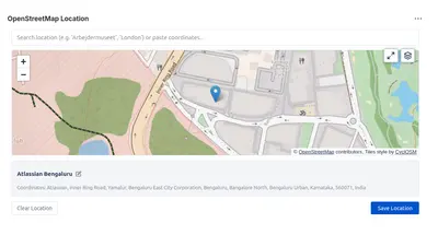 OpenStreetMap for Jira — Atlassian plugin