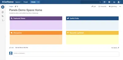 Panels — Atlassian plugin