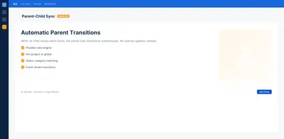 Parent-Child Status Sync for Jira — Atlassian plugin