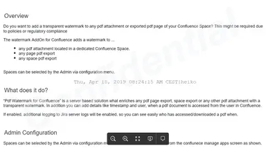 PDF Watermark for Confluence — Atlassian plugin
