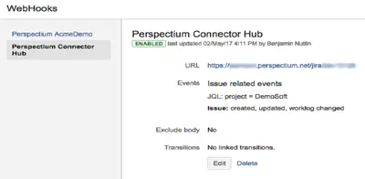 Perspectium Service Integration for Jira — Atlassian plugin