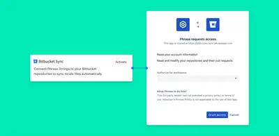 Phrase Sync for Bitbucket — Atlassian plugin