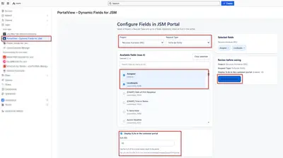 PortalView Dynamic Fields for JSM — Atlassian plugin